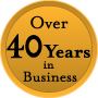 Over 40 Years in Business